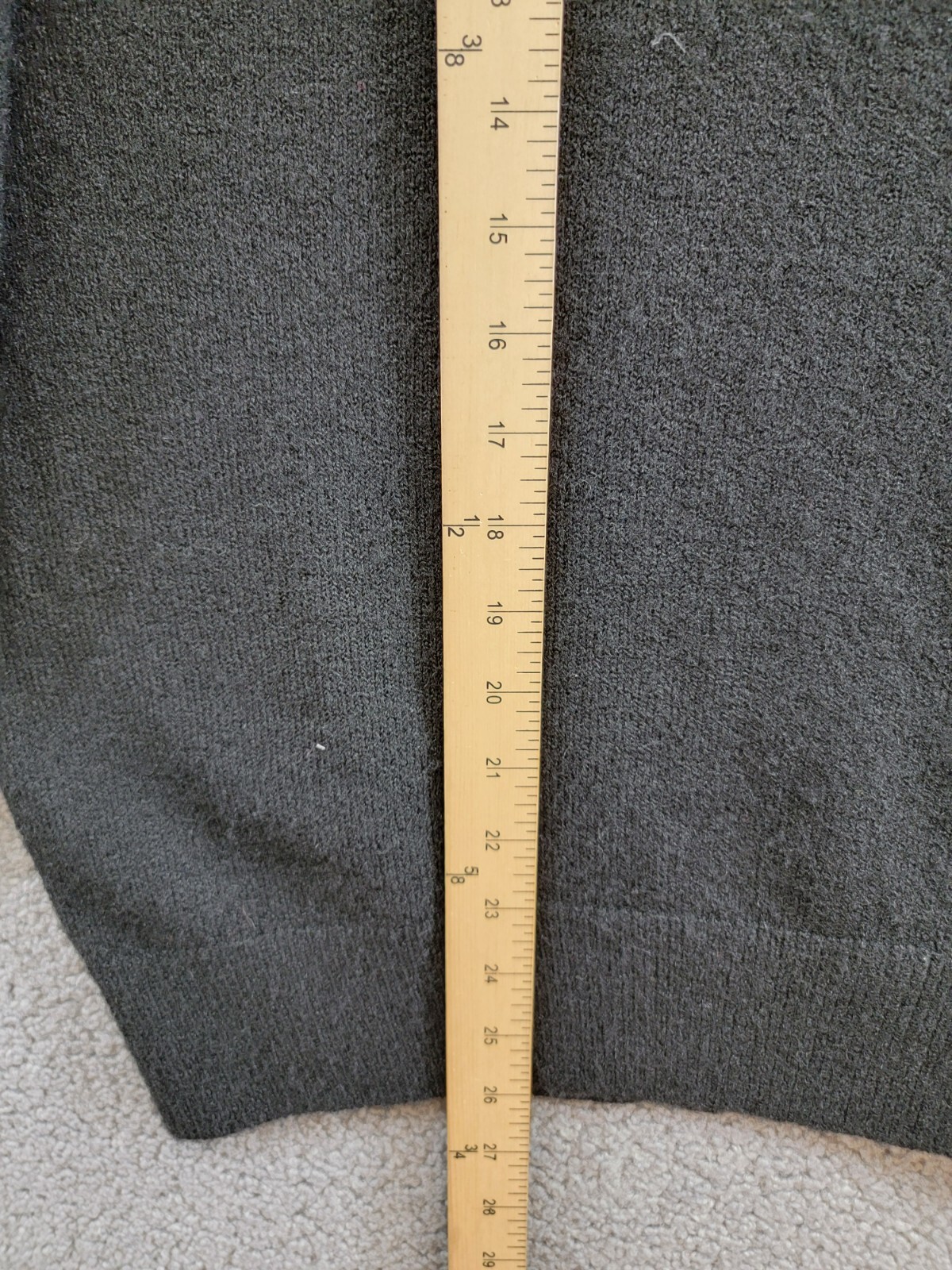 Karen Kane Ribbed Trim Mock Turtleneck Sweater Women's M Black Solid Pullover - Picture 8 of 18