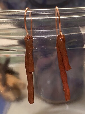 Minimalist 2.5'' Distressed Pure Copper Artisan Earrings Artisan