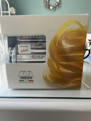 Marcato Atlas 150 Wellness Pasta Machine Stainless Steel Made In Italy With Box