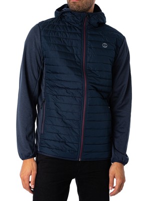 

Мужская стеганая куртка разного цвета Jack - Jones, синяя, Синий, MULTI-JKT