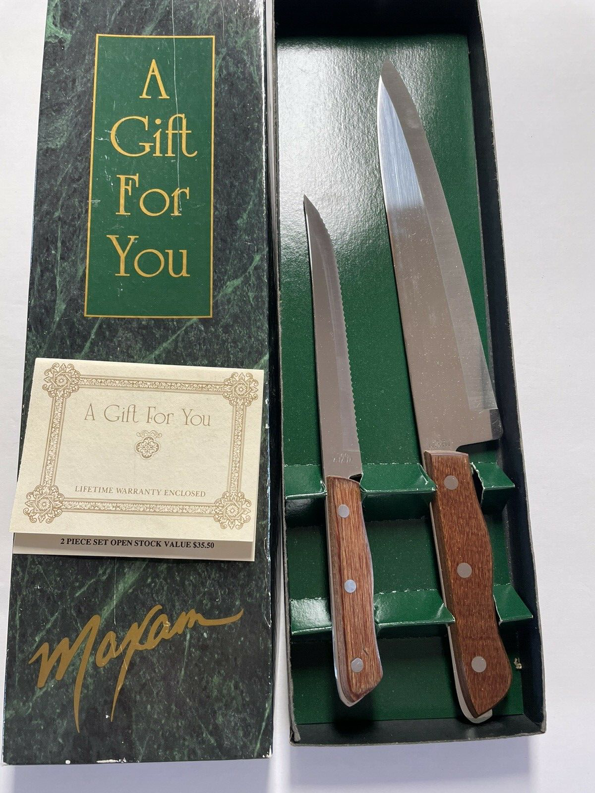 ORESAMA 「gift」 Vintage MAXAM Knife Set Stainless Full Tang Stainless Steel