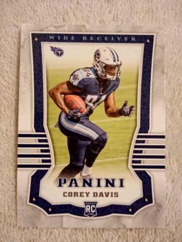 2017 COREY DAVIS PANINI FOOTBALL #116 ROOKIE RC CARD TENNESEE TITANS PWE. rookie card picture