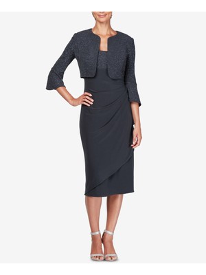 

Женское серое блестящее болеро ALEX EVENINGS. Размер, Серый, 8125862