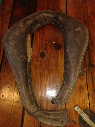 Antique Horse Collar  Draft Harness Yoke Leather