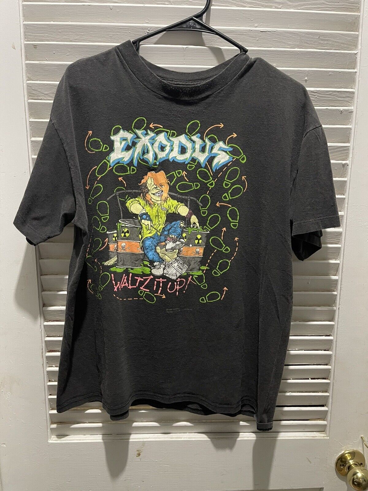 EXODUS Rock 1989 Metal Tour, 2 Sided, 80s Vintage 100