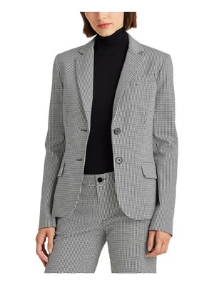 

Черная рабочая куртка RALPH LAUREN с узором -quot;гусиные лапки-quot, Черный, 200786772001