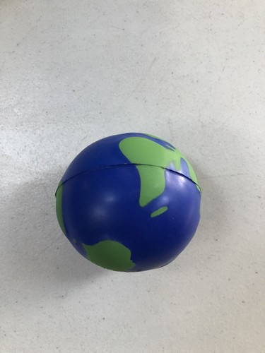 Earth Stress Balls 2 3/4 Inch Diameter Whole World Planet Soft