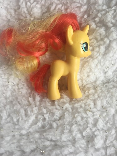 My Little Pony G4 Sunset Shimmer Brushable Hair Figure Yellow Red Orange MLP