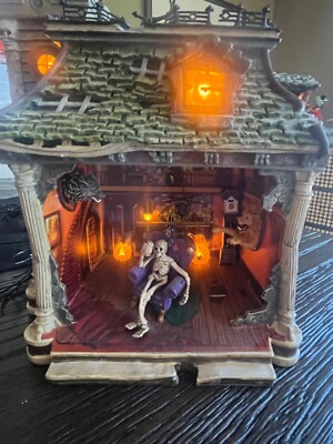 Dept 56 58213 Haunted House Scene Halloween Illuminations  RARE  Unused Perfect