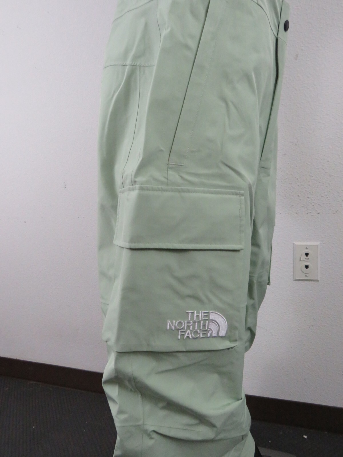 Pre-owned The North Face Mens  Sidecut Gtx Gore Tex Waterproof Ski Bibs Shell Pants - Sage