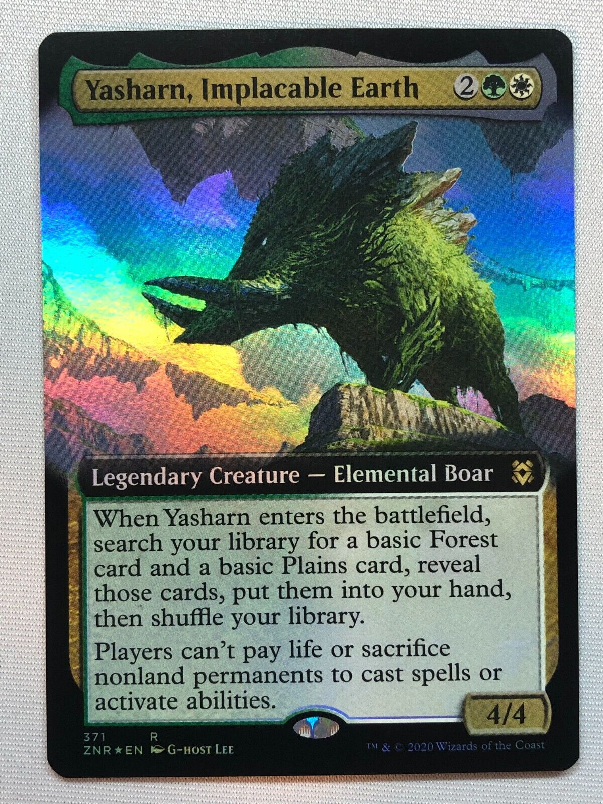 Yasharn, Implacable Earth 2x FOIL ZNR MTG Zendikar Rising Rare MINT Yasharn, Implacable Earth 2x FOIL ZNR MTG Zendikar Rising Rare MINT