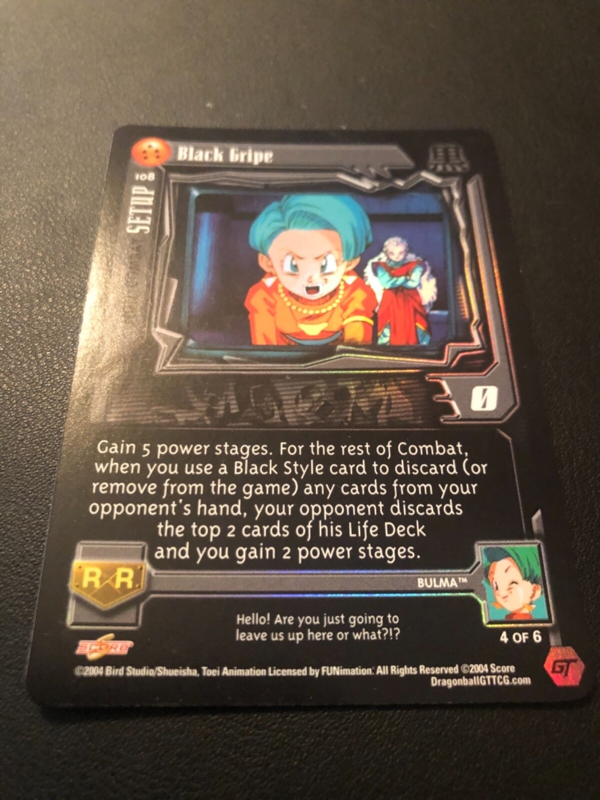 DRAGON BALL GT Z CCG BLACK GRIPE FLAT FOIL LIM SUPER 17 SAGA DRAGON BALL GT Z CCG BLACK GRIPE FLAT FOIL LIM SUPER 17 SAGA