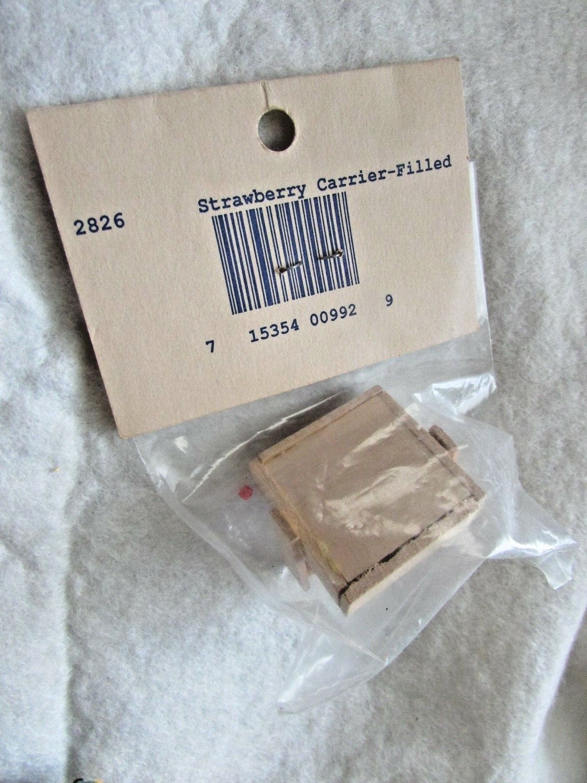 Vintage Miniature Strawberry Carrier - Filled