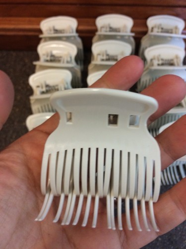 13 Conair Super Clips Hot Rollers Hair Curlers Plastic Claw Butterfly