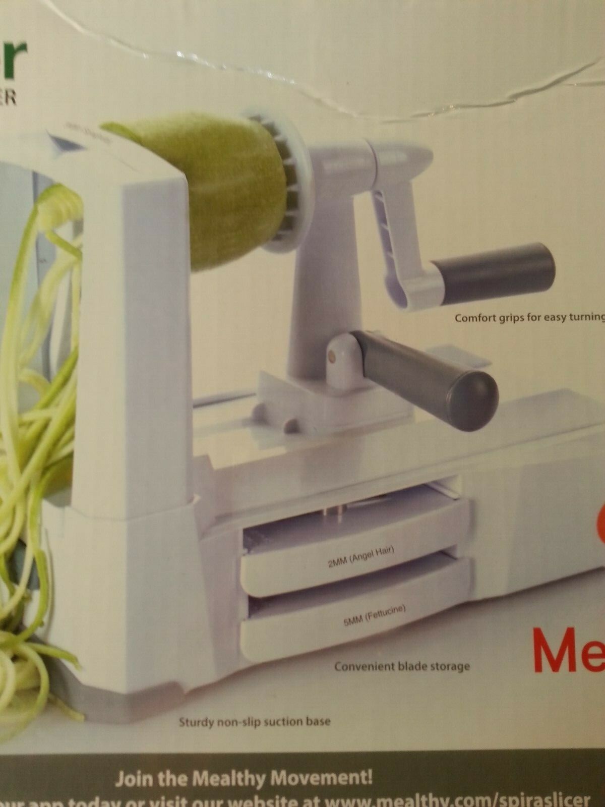 Vegetable Spiralizer Mealthy SpiraSlicer 5 Interchangable Blade