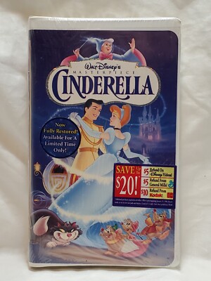 CINDERELLA ORIGINAL 2005 DISNEY MASTERPIECE VHS NEW, STILL SEALED