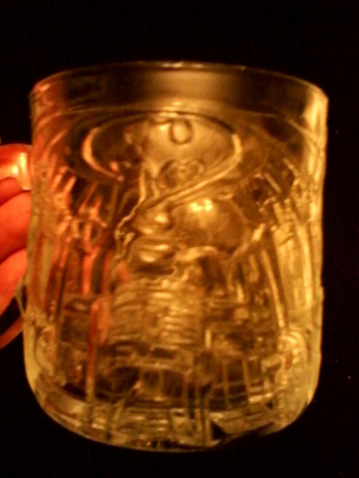 McDonald's Batman Forever 3D Glass Mugs set of 3 Vintage 1995