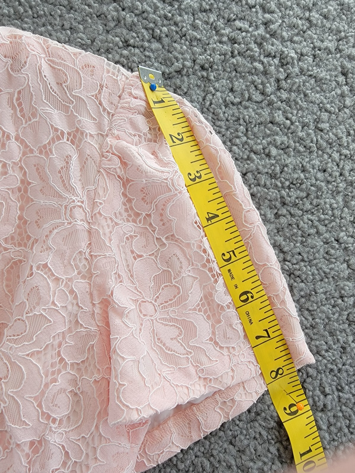 Lauren Ralph Lauren Lace Puff-Sleeve Cocktail Dress Women's 8 Pink Opal + - Picture 6 of 17