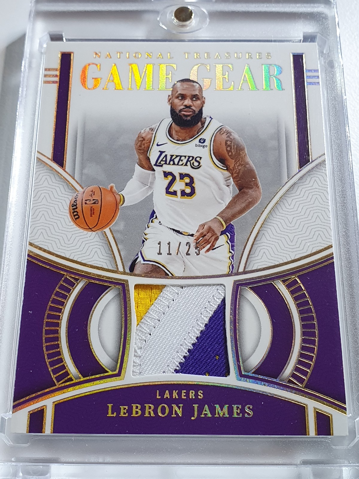 2023 National Treasures LeBron James #PATCH PRIME /25 Game