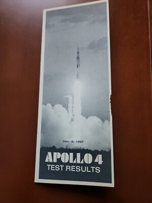 NASA Apollo 4 Test Results Booklet information Nov, 9, 1967 Vintage