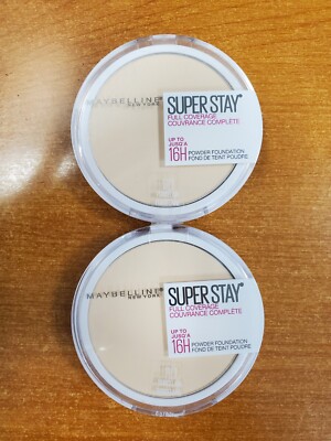 2/3Pk Maybelline Super Stay Full Coverage Powder Foundation CHOOSE COLOR/QTY 12C