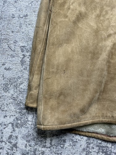 Vintage 50s 60s McGregor Suede Jacket Full Zip Quilon Size XL 44 Made In USA