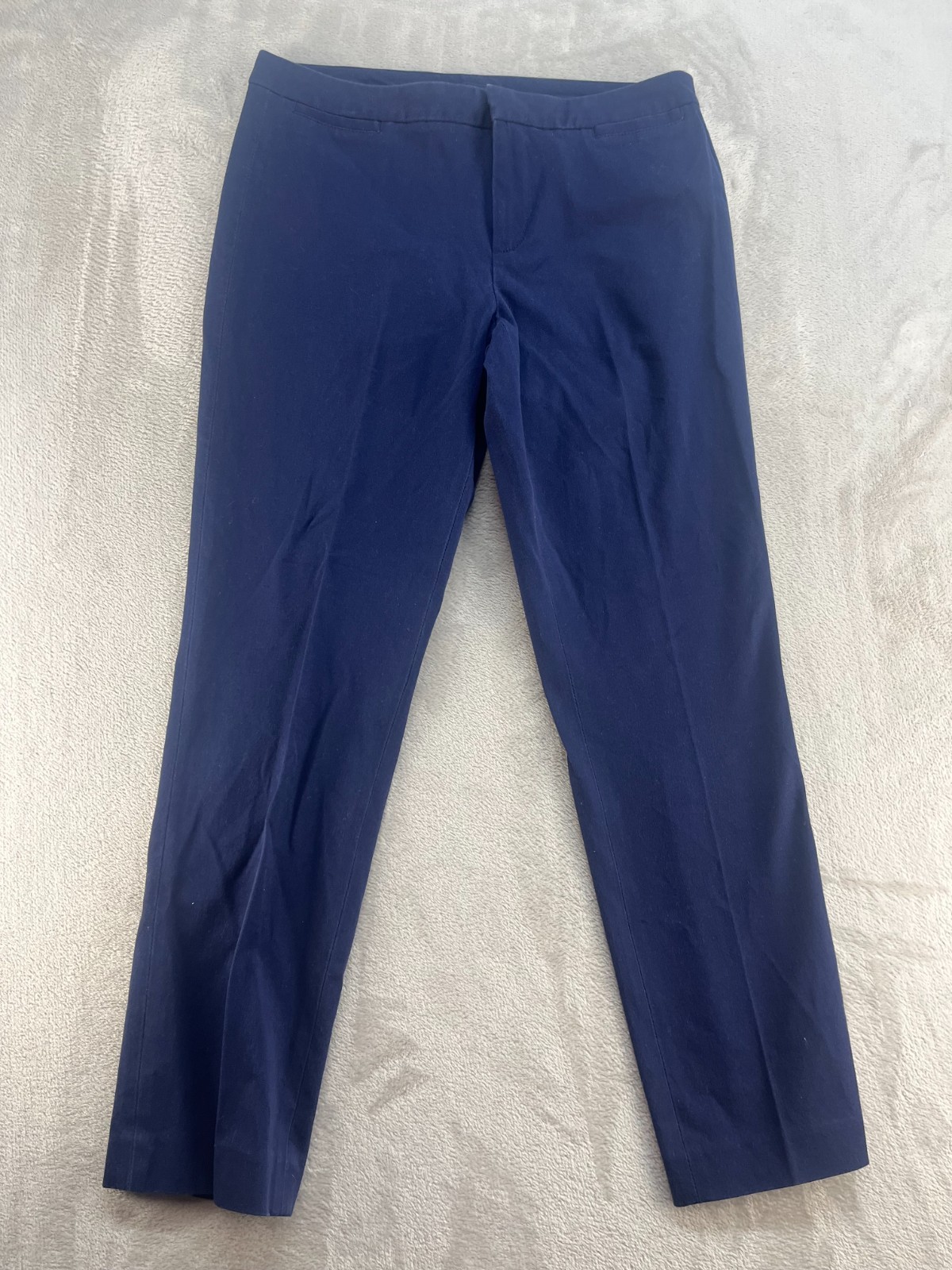 Tommy Hilfiger Pants Womens 8 Navy Blue Stretch Slim Chino Madison Casual