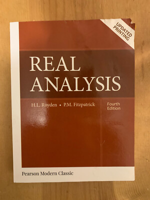Pearson Modern Classics for Advanced Mathematics Ser.: Real Analysis (Classic...