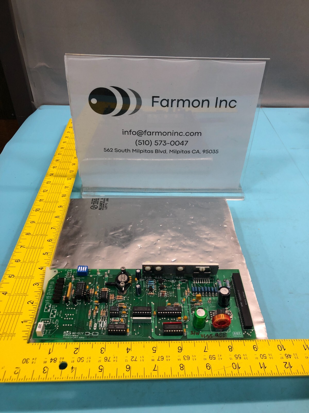 Silicon Valley Group SVG 80157F Transport Arm, PCB, 80157F-01, 151631