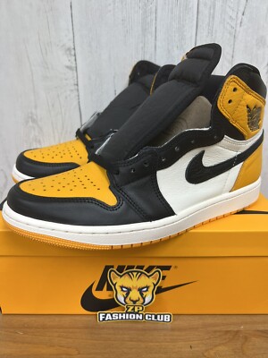 Air Jordan 1 Retro High OG Taxi Yellow Toe MENS 555088-711 GS  