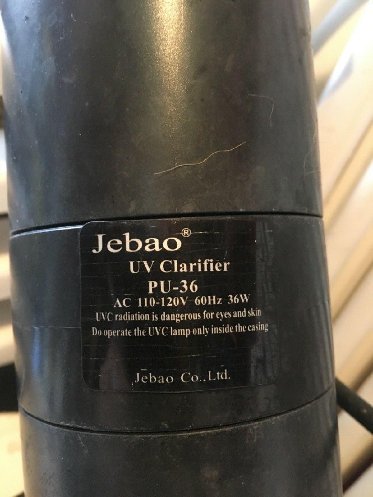 Jebao 36w Aquarium Koi Fish Pond UV Light Sterilizer used selling for parts