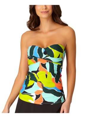 

Женский белый полинезийский купальник-бандо ANNE COLE Tankini Top