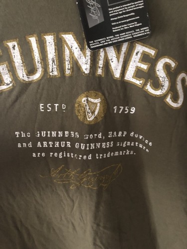 Nwt Guiness Xxl Long Sleeve Shirt Green