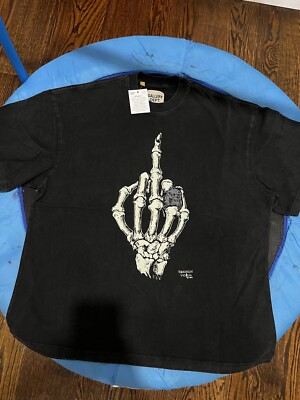 Gallery Dept Skeleton Short Sleeves Oversized Tshirt Color Black Size XLarge