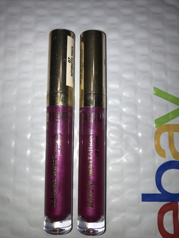 2 tube lot MILANI AMORE MATTALLICS LIP CREME 07 AUTOMATTIC