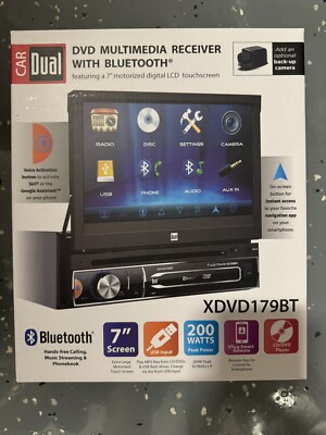 Dual Electronics XDVD179BT 7-inch LED Touch Screen Multimedia Receiver