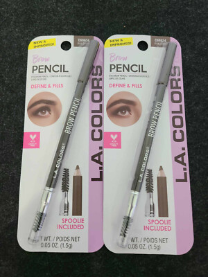 New with box - 2 Dark Brown Brow Pencil Spoolie Included C68634 L.A. Colors