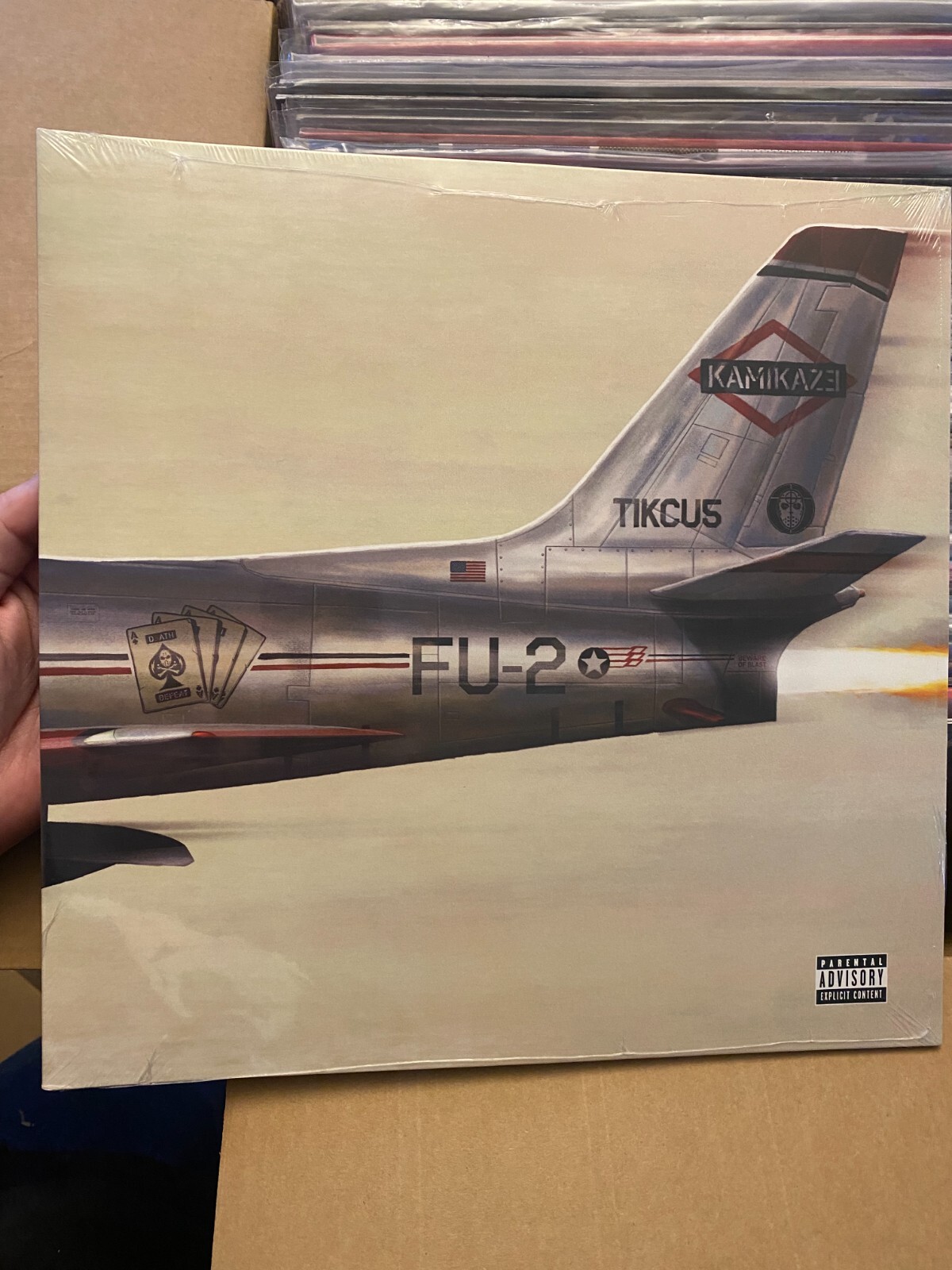Eminem kamikaze リミテッドエディションLP EMINEM KAMIKAZE VINYL NEW! LIMITED RED CAMOUFLAGE LP! VENOM
