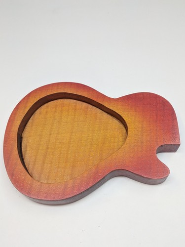 LP cherry fade burst guitar shaped tray for picks/coins  handmade  Gifts