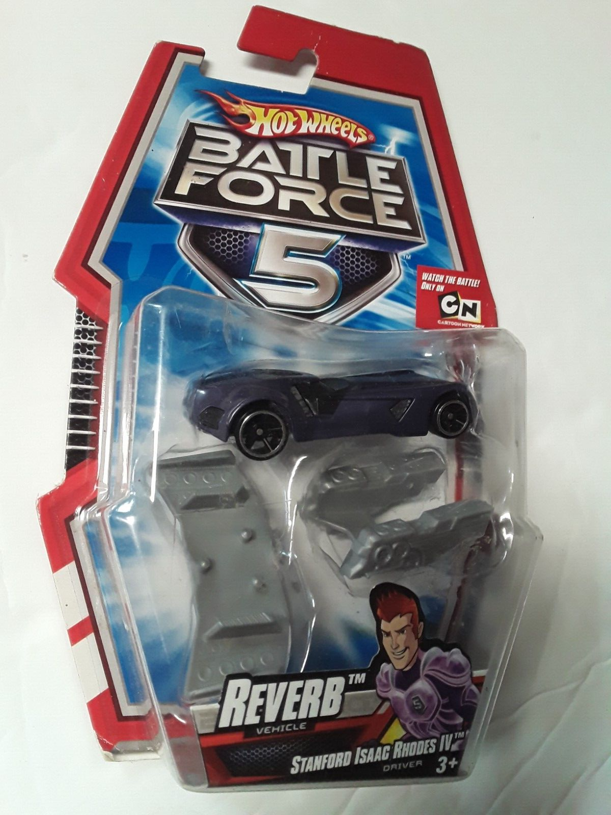 Hot Wheels Battle Force 5 REVERB Vehicle w/Snap-On Weapons 