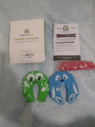 8 Corner Guards-100% PVC Free, 2 Finger Pinch Protectors/ Door Stoppers