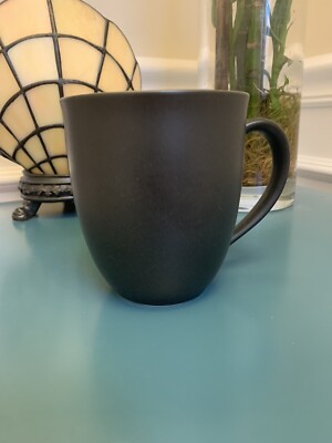 Noritake Colorwave Coffee Mug 12 oz Matte Black/Graphite Stoneware Coffee Cup