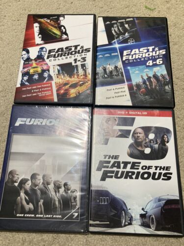The Fast and Furious: 1-9, Tokyo Drift, Fate of Furious, Fast Saga DVD, 9 Movies The Fast and Furious: 1-9, Tokyo Drift, Fate of Furious, Fast Saga DVD, 9 Movies