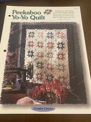 Peekaboo. Yo-yo Wall Quilt Pattern Oxmoor House Vintage