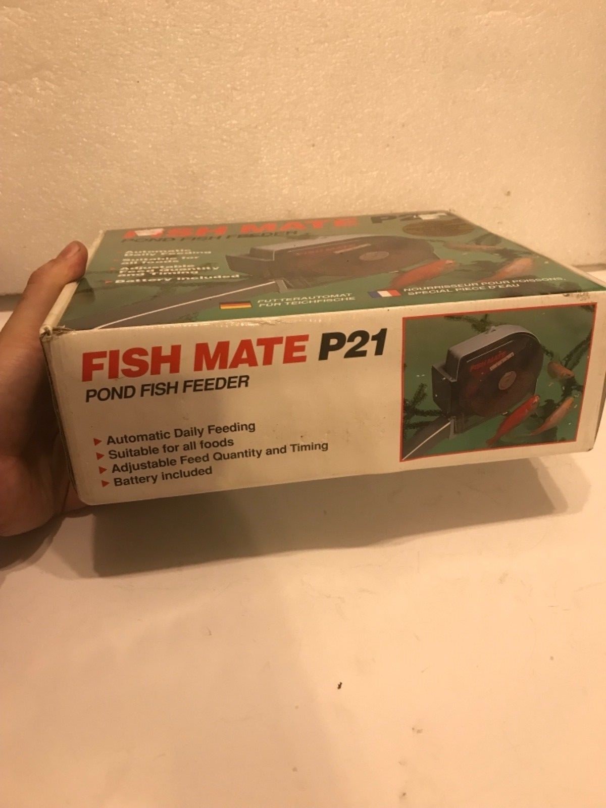 Fish Mate P21 Pond Fish Feeder Automatic Daily Feeding New in Box