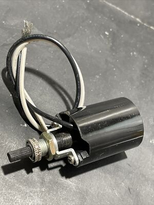 Phenolic Bakelite On/Off Fixture Socket w/ Bottom Turn Knob Switch With 8 leads