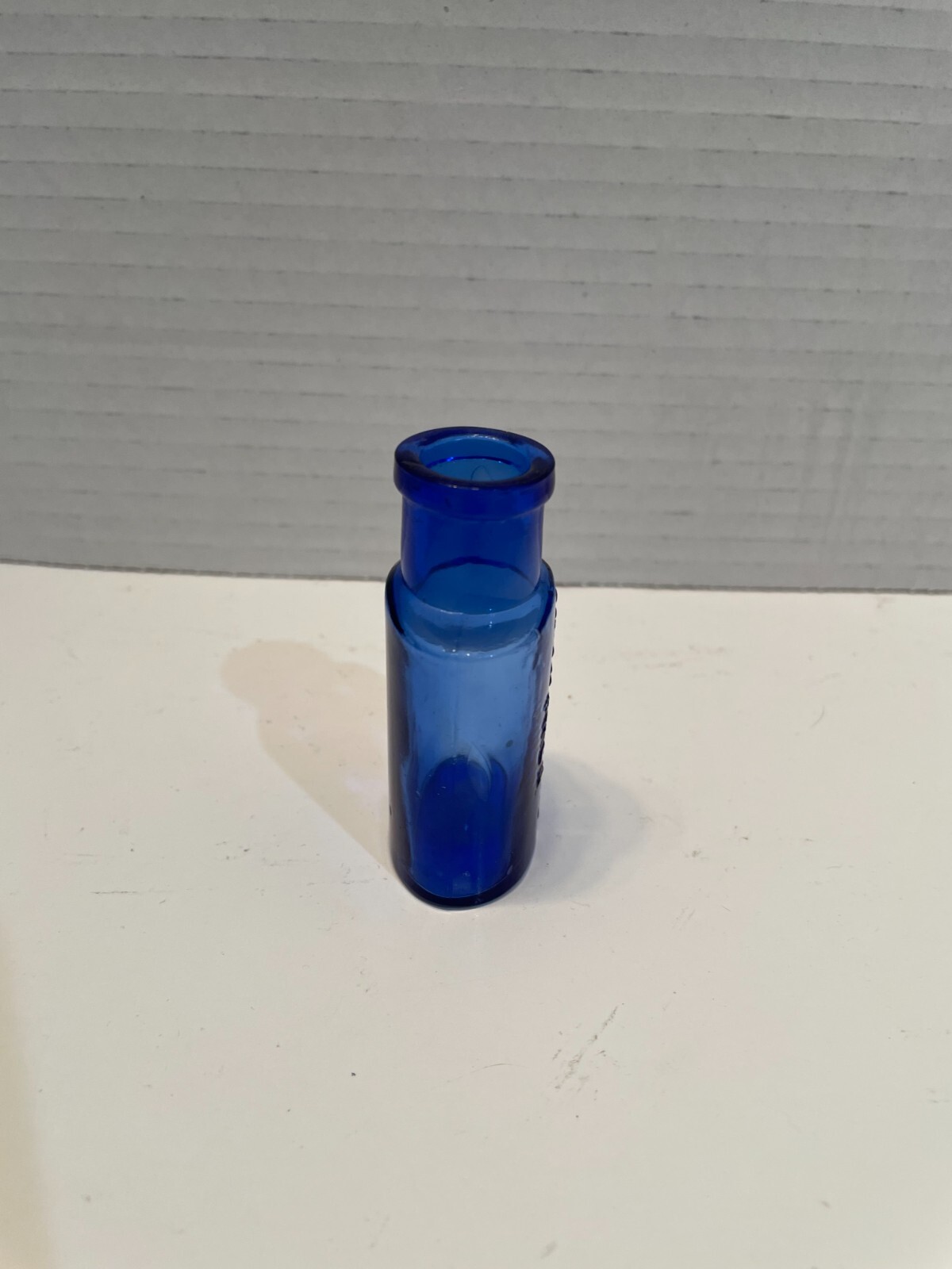 Vintage Small Cobalt Blue Embossed John Wyeth & Bro Philadelphia Medicine Bottle
