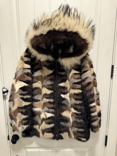 【Vintage】90s Dark Green Fake Fur-Coat Vintage】90s Dark Green Fake Fur-Coat