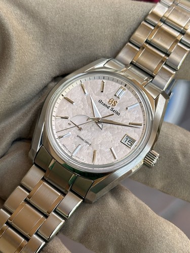 Pre-owned Grand Seiko Heritage Collection 40mm Spring Pink Automatic Sbga413