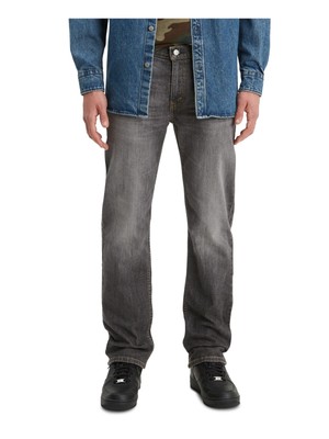 

Мужские серые прямые джинсы LEVIS из смесового хлопка прямого кроя, Серый, 5141265